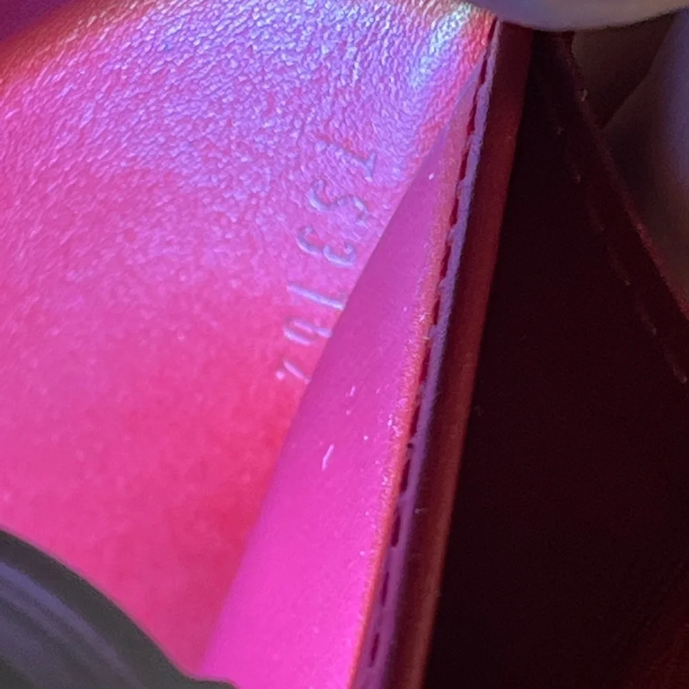 Louis Vuitton red Vernis leather long wallet